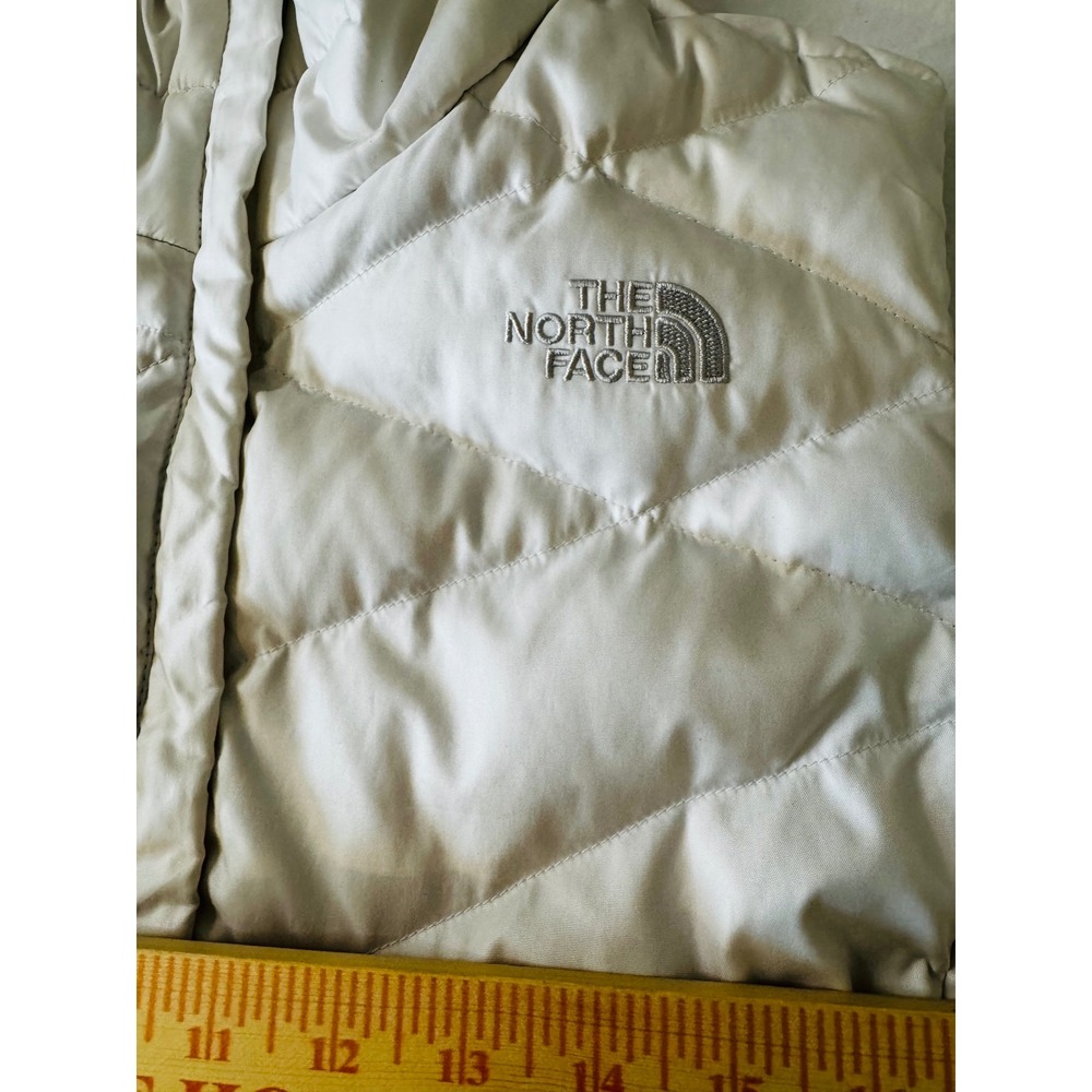 The North Face 550 Goose Down Fill Puffer Vest White Quilted Womens Medium - Picture 6 of 12